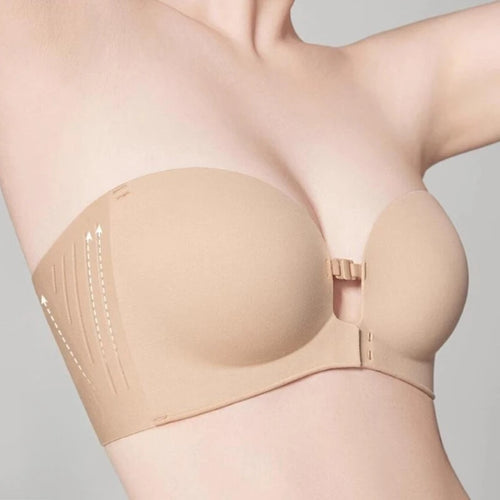 Invisible Push-Up Strapless Bra