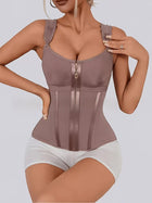 Womens Front-Zip Underbust Tummy-Control Shapewear