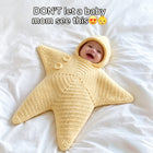 Newborn Starfish Hooded Romper | Crochet Baby Sleeping Bag