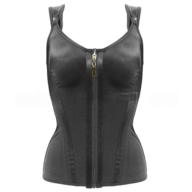 Womens Front-Zip Underbust Tummy-Control Shapewear