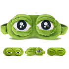 3D Sad Frog Travel Eye Mask