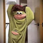 Thick Fleece Big Mouth Onesie Pajamas