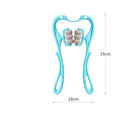 6-Wheel Manual Neck Massager – Handheld Neck & Shoulder Massage Roller