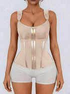 Womens Front-Zip Underbust Tummy-Control Shapewear