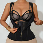Womens Front-Zip Underbust Tummy-Control Shapewear
